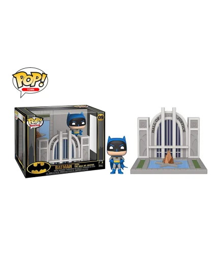 POP TOWNS: BATMAN 80TH - HALL OF JUSTICE W/BATMAN