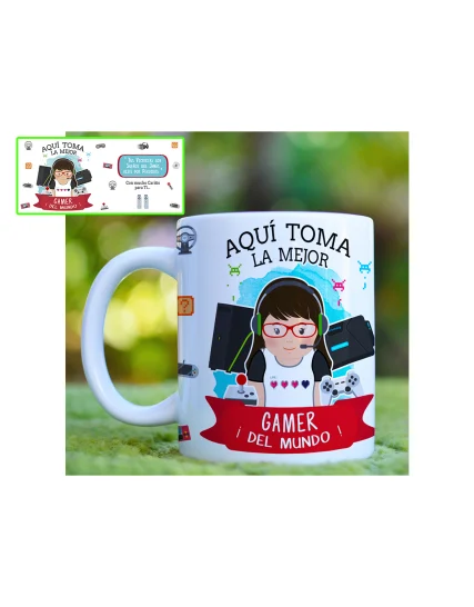 Tazón  Aquí Toma la Mejor Gamer del Mundo